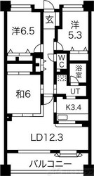 桃山公園ロジュマンの物件間取画像